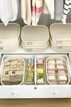 靴下・パンツ・下着収納ボックス【3分割・大容量・ふた付き・家庭用・子供用】