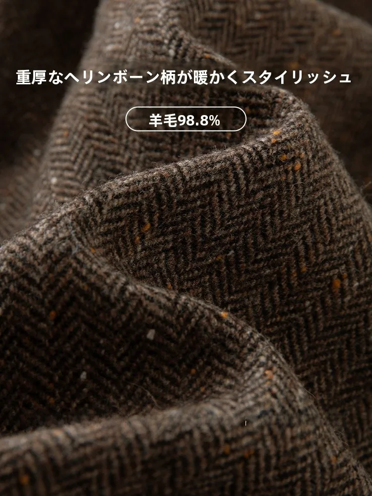 ウールモヘヤブレンド シャギー ビッグジャケットは冬に着やすいのか？ツイードコートと比べてどう違うの？