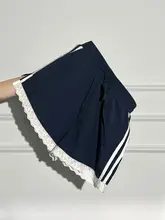 レディース レーストリム付きハイウエストワイドレッグショートパンツ【夏用・フィット】（セットアップ対応）