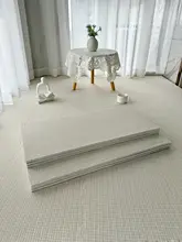 30×60cm 長方形 ジョイントマット【クリームカラー・ベッドサイド・リビング・寝室用】