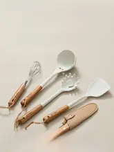 onlycook ミニシリコン調理器具セット【小鍋・炒め用ヘラ・スプーン・学生用】