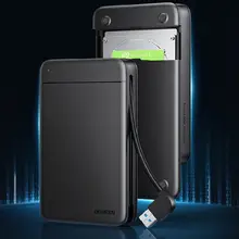 UGREEN 2.5インチ外付けハードディスクケース【USB 3.0・ケーブル内蔵・SATA対応】