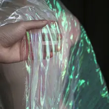 幻想的なグラデーションのラメ透かし生地【立体感のあるフィッシュテールデザイン・デザイナー用生地】