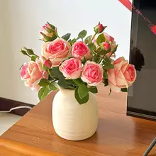 ローズデザインの造花【シンプルなインテリア装飾・リビングやダイニング用】