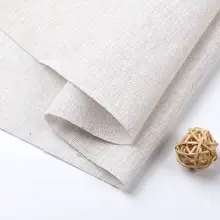 リネン生地 無地ソファカバー用布【DIY・キャラメル・手作りテーブルクロス】