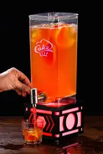 レインボー発光カクテルバレル【3リットル・パーティー用・バーカウンターに最適】