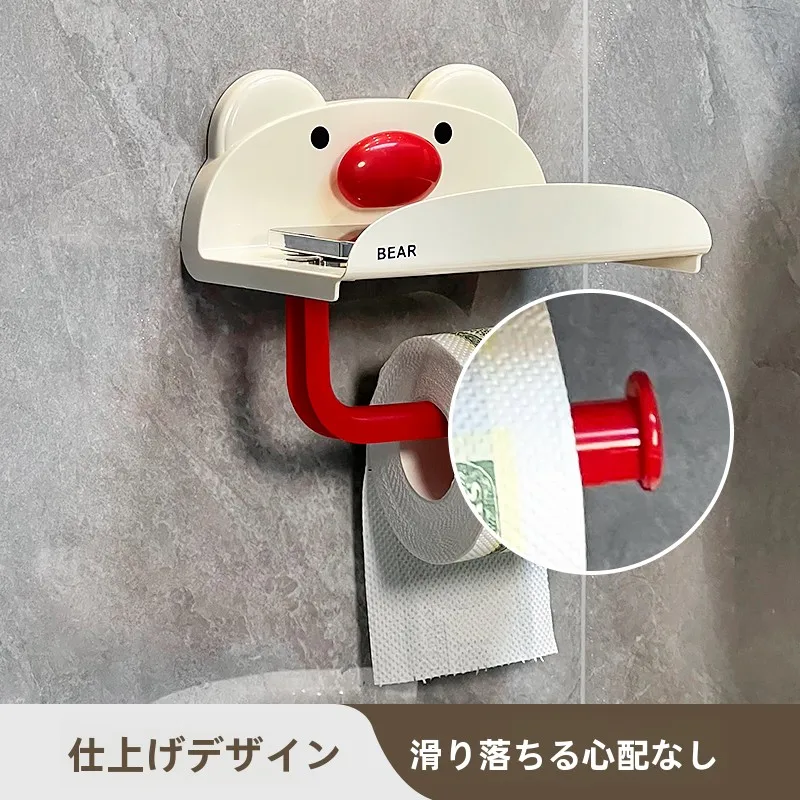 トイレ横用ティッシュボックス：穴あけ不要・壁掛け式で衛生的にペーパーを収納