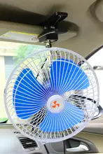 車用電動ファン【強力冷却・ダブルヘッド・傾斜調整可能】