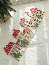 クリスマスツリーの脚 装飾品 欧式木製栅欄 窓台の配置