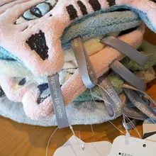 極上の柔らかさの刺繍入りタオル【超吸水・掛け式・可愛いデザイン】