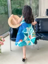 女の子用夏のワンピース【ノースリーブ・おしゃれ・プリンセスデザイン・リゾート用】