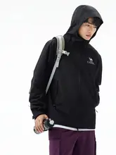Camel 春秋用 メンズ登山ジャケット【防水・防風・透湿・フード付き】