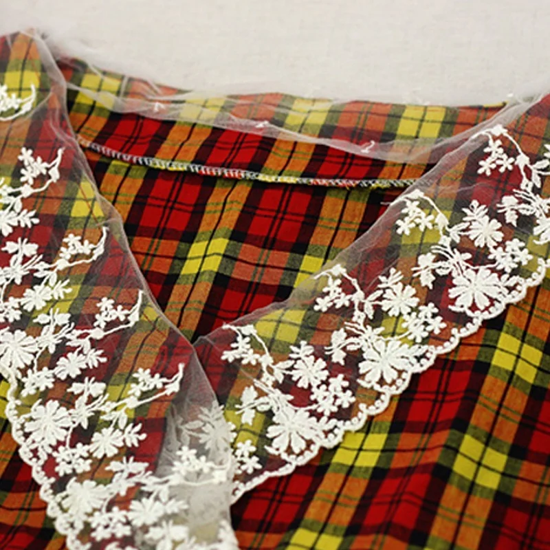つけ襟 レース 透明刺繍レーストリム：コットン製オーガンジー装飾の実用性と適用シーン