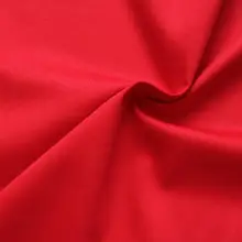 極上の柔らかさのストレッチコットンギャバジン生地【大赤色・シャツやスリムパンツ用・DIY用】