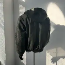 トレンド水洗い加工フード付きジャケット【アメリカンスタイル・厚手・ヴィンテージ風】