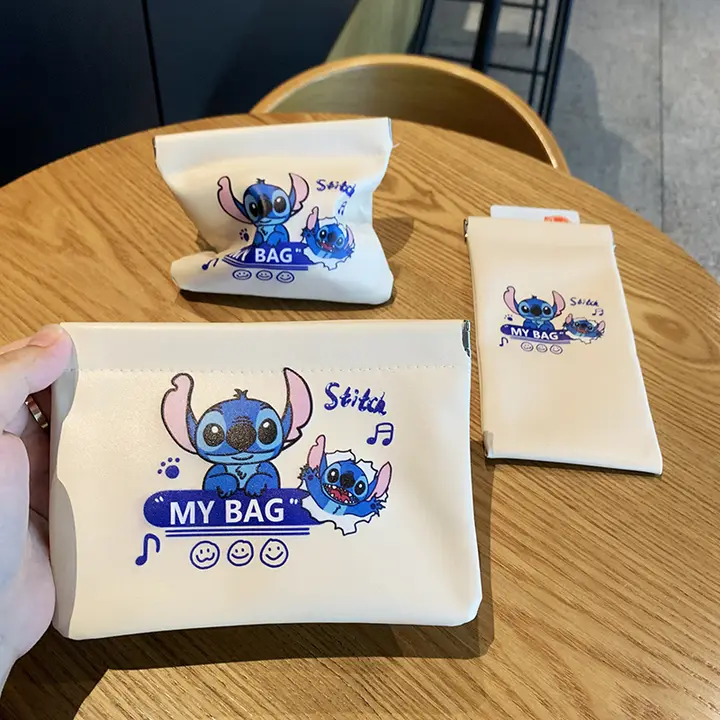 持ち運びに便利！カートゥーンモンスターの収納ポーチ【イヤフォン・データケーブル・充電器・口紅用】（セットアップ対応）