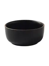 シンプルデザインの黒い米飯碗【家庭用・陶器製・高級感ある食器】