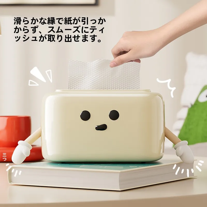 可愛らしいデザインのデスクトップティッシュボックス：癒し雑貨としての機能と使用シーン