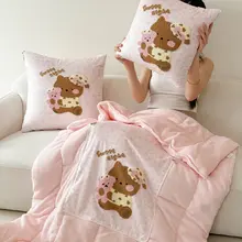 クッションブランケット 2WAY 折りたたみ 厚手 かわいい 車用 ソファー オフィス 一人暮らし 昼寝 ひざ掛け