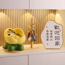 花柄玄関収納トレイ【鍵置き・リビング用・シューズキャビネット】