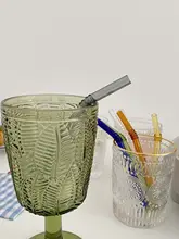 竹節短ストロー 高硼珪酸塩 彩り灰色 ins 耐熱