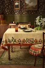 テーブルクロス リビングルーム用 ヴィンテージスタイル 高級感 ラグジュアリー装飾