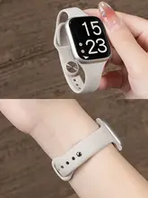 Apple Watch用バンド シリコン くびれデザイン 細め ボルドー スポーツ 夏 キュート メンズ レディース