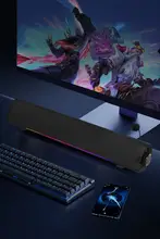 USB接続のスリムデスクトップスピーカー【プラグインマイク・ヘッドフォン対応】
