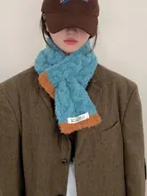 冬用小サイズの女性用マフラー【極上の柔らかさ・保温性・韓国風デザイン】