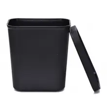 防炎プラスチック製ごみ箱【小型・長方形・ホテル用・オフィス・トイレ用】
