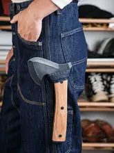 職人パンツ 労働者向け ダブルニー伐採パンツ デニム生地 14OZ 三本針 再創作