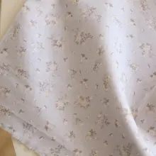 薄紫の小花柄コットンDIY人形服用生地【全棉・スカート・ドレス用】