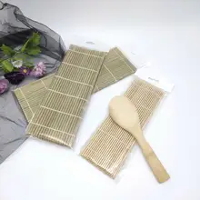 ホワイトバンブー製寿司マット・海苔巻き具材セット【飯団型抜き付き・DIY用】（セットアップ対応）