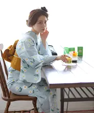 高級コットン製 浴衣【花火大会・夏祭り・伝統的デザイン】