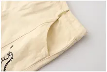 刺繍デザインのハイウエストワイドレッグショートパンツ【カジュアルスタイル・フィット感良好・フリンジ仕上げ】（セットアップ対応）
