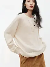 モコニット【春用・カシミヤ混・2重風デザイン】（セットアップ対応）