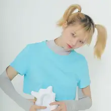 極上の柔らかさの2wayデザイン長袖Tシャツ【立体裁剪・薄手・UVカット・無地】（セットアップ対応）