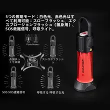 防水充電式アウトドアランプ ML6【高輝度・キャンプ用・吊り下げタイプ】