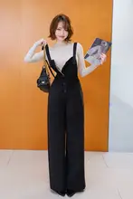 2点セット レディース 水玉 Tシャツ インナー サロペット ワイドパンツ ハイウエスト フィット 着痩せ きれいめ 上品 「MIUCO」