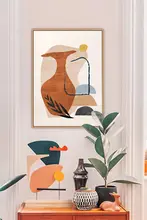 侘寂風の装飾画【紅茶色・抽象アート・テクスチャー壁画・北欧スタイル・リビング用】