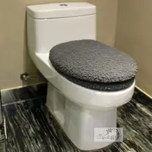 極厚のファーロングトイレカバー【円形・四季対応】