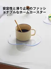 ティーカップマット 使用シーン: コーヒー 材料: PVC 透明 創造的