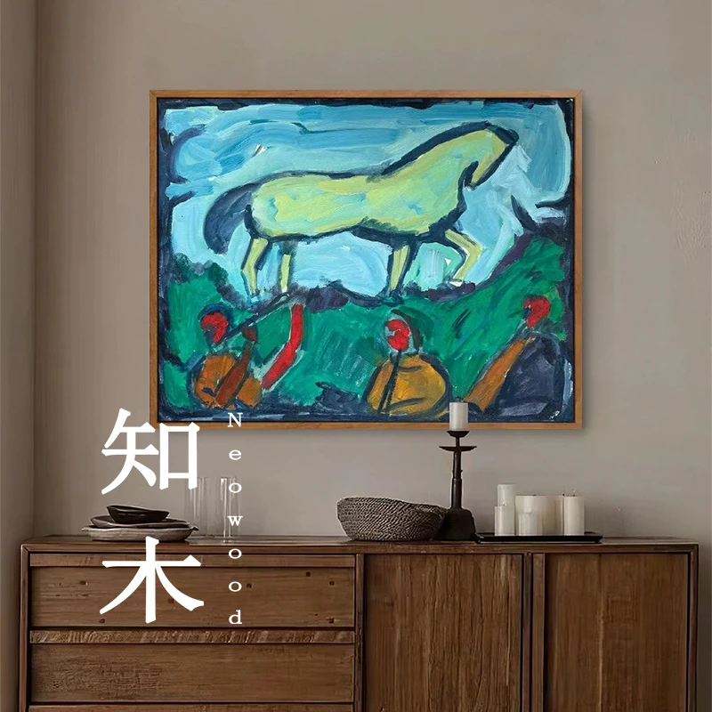 手描きの現代風アート油絵：リビングルーム用モダン・クラシックデザインの実用性と配置ガイド