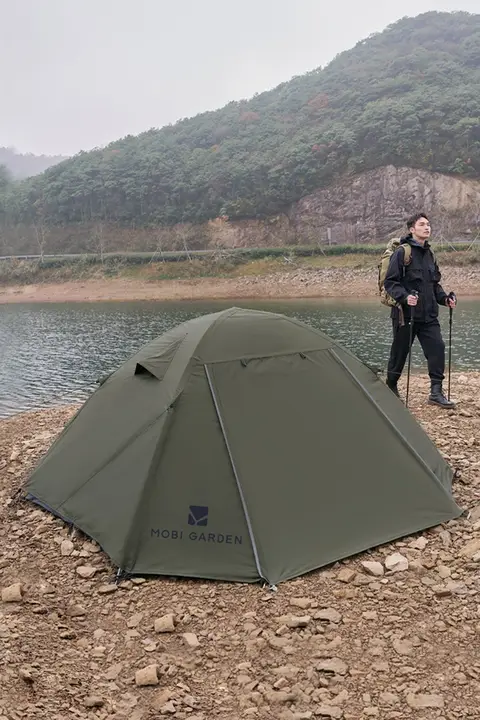 牧高笛 折りたたみ天井テント【登山・アウトドア用・防雨・厚手】