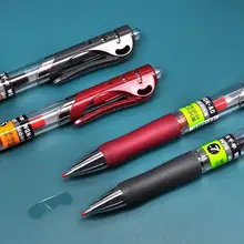 シンプルなデザインの水性ボールペン【赤・黒・0.5mm・学生・オフィス用】