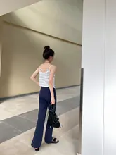 フレアパンツ レディース ハイウエスト スリム ワイドレッグ ロングパンツ ルーズ ドレープカジュアルパンツ