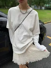 バレエ風 フリンジ付き ケーキスカート【秋用・不規則デザイン・ルーズフィット】