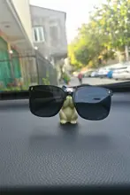 かわいい猫デザインの車用サングラスホルダー【多機能・インテリア装飾】