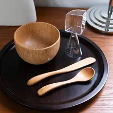 高品質SPA木製竹製フェイスマスクボウルとシリコンブラシのスキンケアツール（セットアップ対応）