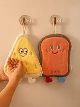 可愛いキャラクターの掛け式ハンドタオル【吸水性・厚手・トイレ・キッチン用】